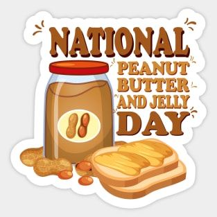 National Peanut Butter and Jelly Day Sticker